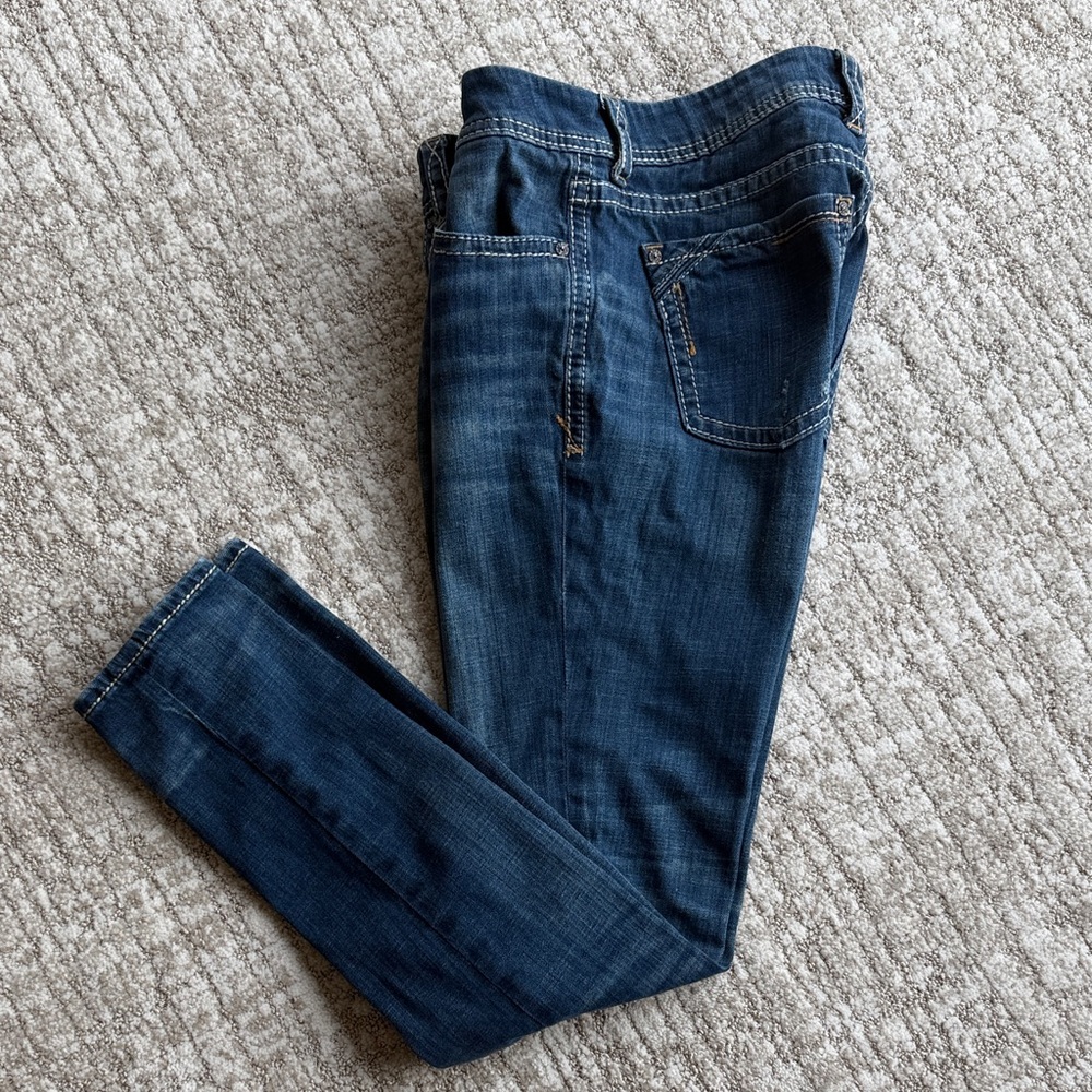 Buckle Black Blue Skinny Jeans
